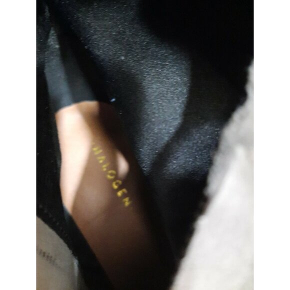 Halogen Scarlett Grey Suede Over Knee Boots Womens Size 8.5 Block Heel - Picture 11 of 12